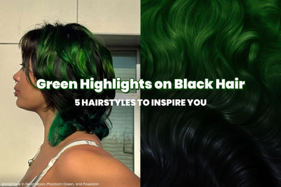 Green Highlights on Black Hair: 5 Hairstyles to Inspire You